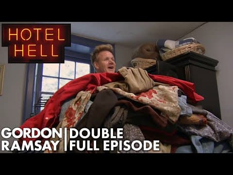 Hoarder Hotel Owner Leaves A Mountain Of Clothes In His Closet! | Hotel Hell thumbnail