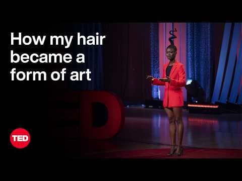 Wild, Intricate Sculptures — Made Out of My Hair | Laetitia Ky | TED thumbnail