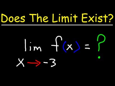 How To Tell If The Limit Exists thumbnail