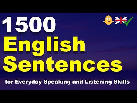 Fluent English: 1500 Sentences for Everyday Speaking and Listening Skills thumbnail