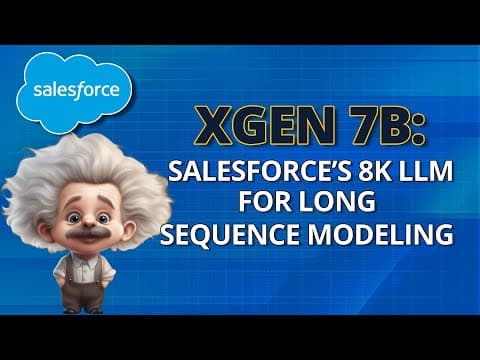 XGen 7B: Salesforce's 8k LLM for long sequence modeling thumbnail