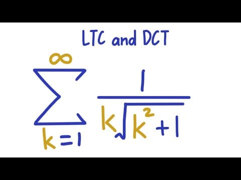 Limit comparison test vs direct comparison test, calculus 2 tuturial thumbnail