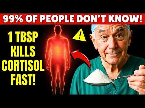 Always Waking Up at Night? - 1 TBSP Lowers Cortisol FAST To Fall Back Asleep | Senior Health Tips thumbnail
