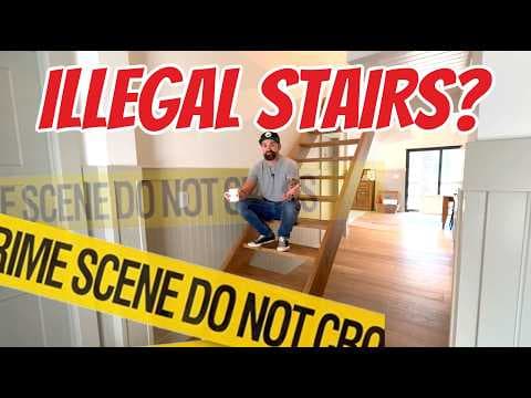 They Called My Build Illegal - Here's What Happened || Building the cabin Stairs thumbnail
