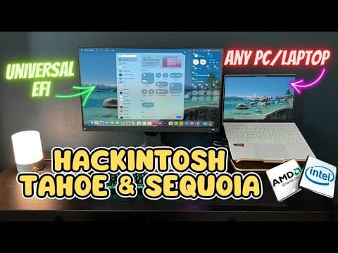 Install Hackintosh MacOS Tahoe & Sequoia on ANY PC/Laptop (Easy Guide) thumbnail