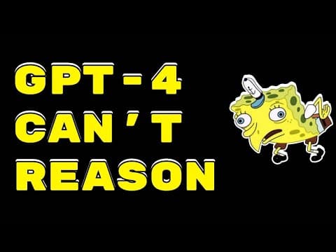 Does GPT-4 Really Lack Reasoning Skills? thumbnail