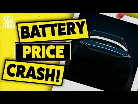Battery prices just fell off a cliff! thumbnail
