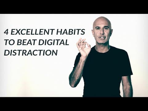 4 Excellent Habits To Beat Distraction | Robin Sharma thumbnail