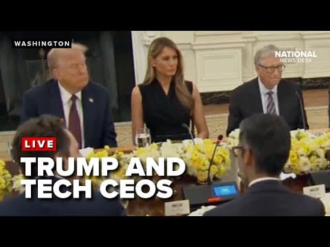 Trump dines with tech CEOs at the White House thumbnail