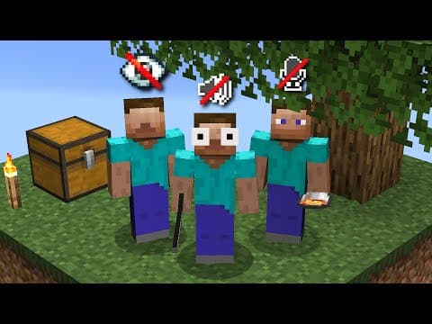 Minecraft Skyblock But We're Blind, Deaf & Mute thumbnail