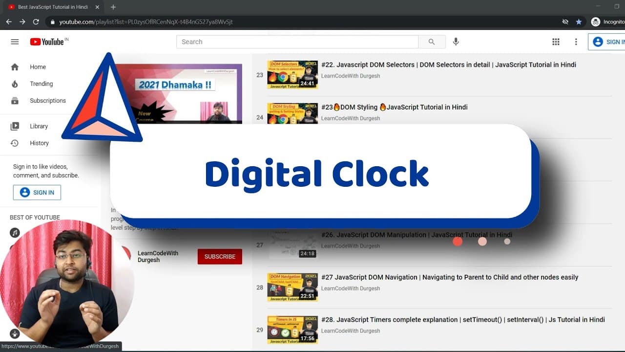 YouTube video player