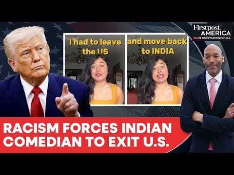 "Forced to Leave," Indian Creator Flees U.S. Amid Rising Hate and Fear | Firstpost America | N18G thumbnail