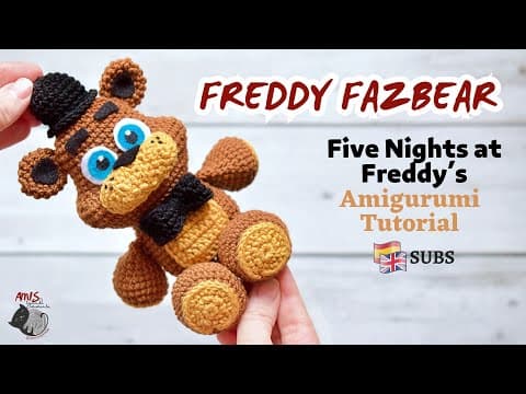 Freddy Fazbear Amigurumi Tutorial | Five Nights at Freddy's | Amis Tejiendo Momentos ENG/SPA Subs thumbnail