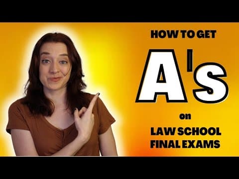 How to Study for Law Exams | As on Law School Finals! thumbnail