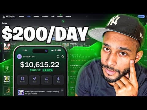 Make $200 DAILY Trading Solana Meme Coins Using Axiom Pro (Beginner's Guide) thumbnail
