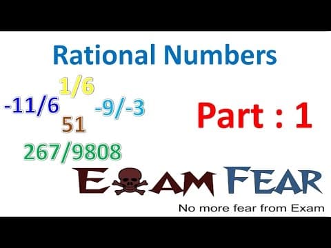 Maths Rational Numbers part 1 (Introduction) CBSE Class 7  Mathematics VII thumbnail