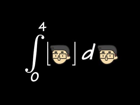 integral of floor of x from 0 to 4 (greatest integer function) thumbnail