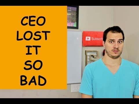 CEO GOES INSANE ON CONFERENCE CALL thumbnail