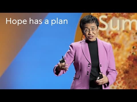 Hope has a plan | Maria Ressa | Nobel Prize Summit 2023 thumbnail