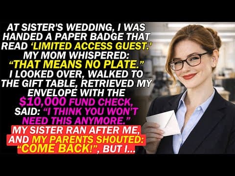 My Parents Downgraded Me To 'Limited Guest' At My Sister's Wedding—Until I Walked To The Gift Table thumbnail