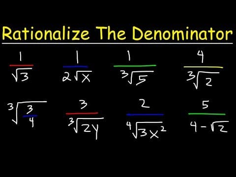 Rationalize The Denominator thumbnail