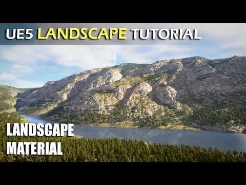 Unreal Engine 5 Landscape Material - UE5 Tutorial thumbnail