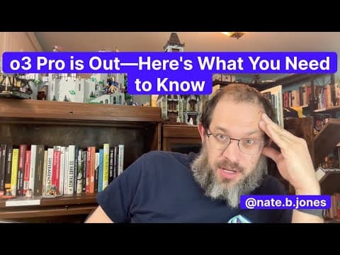 o3 Pro is Out—Here's Everything You Need to Know thumbnail