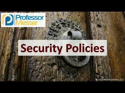 Security Policies - CompTIA Security+ SY0-701 - 5.1 thumbnail
