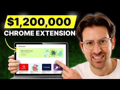Do this to build a $100k/mo chrome extension using AI (Cursor AI, Claude) thumbnail