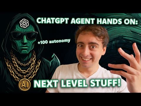 ChatGPT Agent is NEXT LEVEL Autonomy thumbnail