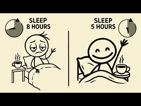 How to Sleep LESS hours and wake up FRESH (Science-Backed) thumbnail