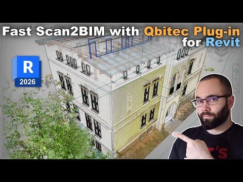 Point cloud Plug-in for Revit 2026 | Qbitec for Revit Tutorial thumbnail