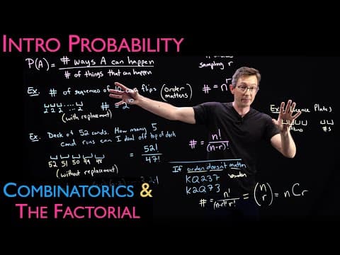 Counting Probabilities with Combinatorics and the Factorial thumbnail