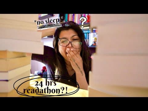 I didn't sleep for 24 hours to READ BOOKS | 24 hrs READATHON | Mood Reading | Anchal Rani thumbnail