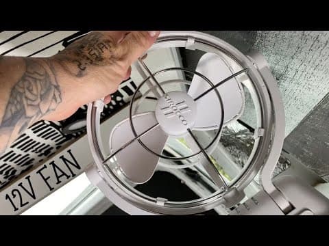 Best Purchase I Have Made // VAN LIFE Staying Cool In The Summer // Caframo Sirocco II thumbnail