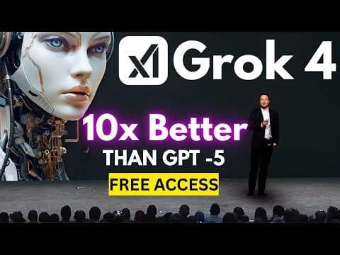Elon Musk's Grok 4: What No One’s Telling You (And FREE Access) thumbnail