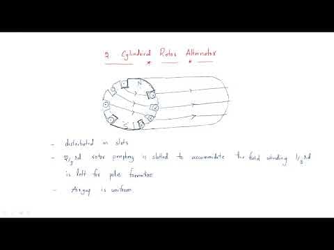 Rotor construction | Salient Pole & Cylindrical | Synchronous Machines | Lec-03 thumbnail