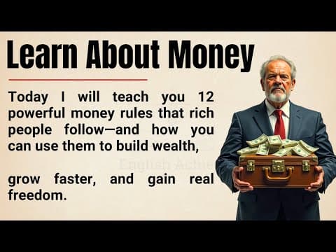 Learn About Money 💰 || 12 Rules Rich People Follow to Build Wealth & Freedom || Graded Reader ✅ thumbnail