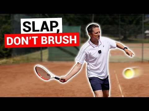 How to Hit Topspin In Tennis with Power (Without Brushing Up) thumbnail