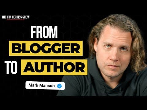 How Did Mark Manson Become a Bestselling Author? thumbnail
