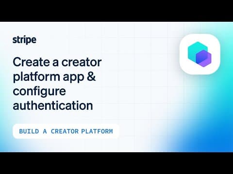 Create a creator platform app and configure authentication thumbnail