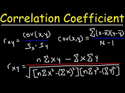 How To Calculate The Correlation Coefficient Using The Covariance Formula - College Statistics thumbnail