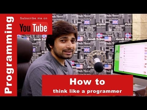 How to think like a programmer thumbnail