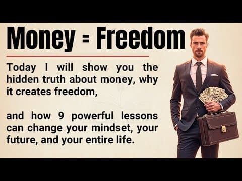 Money = Freedom 🔥 || 9 Powerful Money Lessons You Must Learn to Escape Struggle || Graded Reader ✅ thumbnail