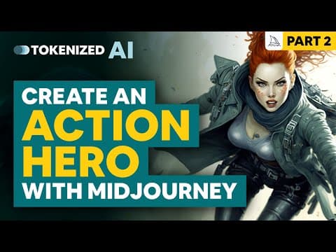 PLACE a Character in ACTION Scenes – Midjourney Character Design thumbnail