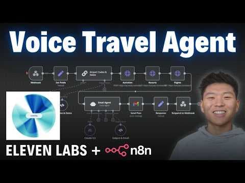 I Built an AI Voice Travel Agent with ElevenLabs and n8n (Free Template) thumbnail