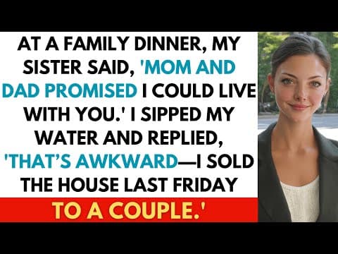 At a Family Dinner, My Sister Announced She Was Moving in—Too Bad the House Wasn’t Mine Anymore thumbnail