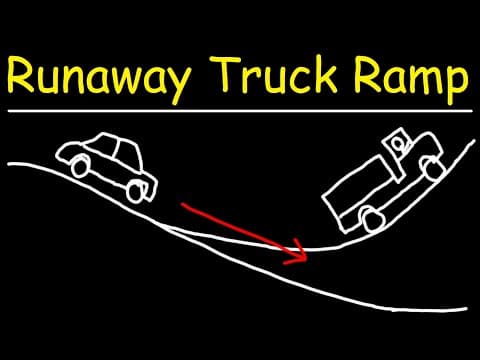 How to Calculate Acceleration Components for a Truck on a Runaway Ramp thumbnail