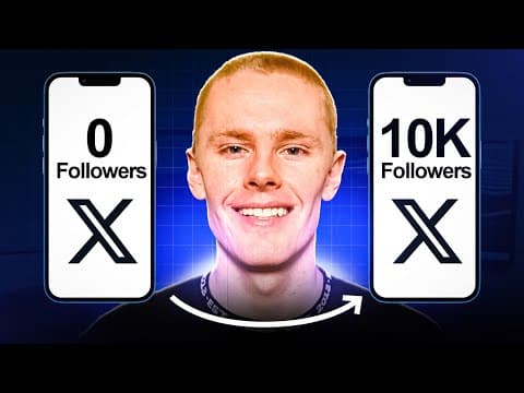 How To Grow An X Account From 0 Followers (Complete Guide) thumbnail