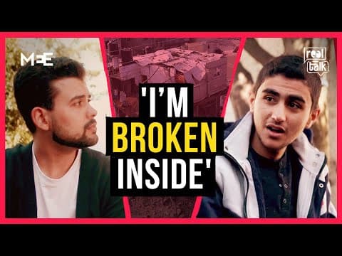 ‘I’m broken inside’: A young journalist’s painful story of leaving Gaza | Abubaker Abed | Real Talk thumbnail